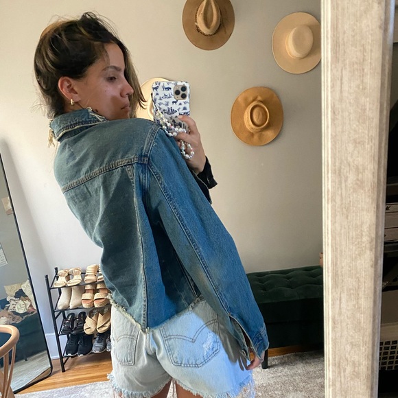 Distressed Denim Jacket - Picture 3 of 3